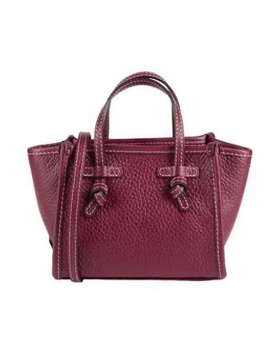 Gianni Chiarini Woman Handbag Plum Size - Leather In Purple