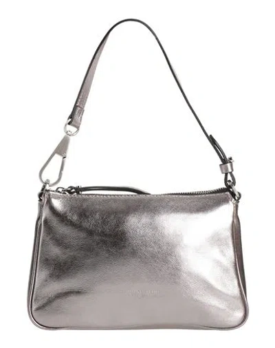 Gianni Chiarini Woman Handbag Silver Size - Leather In Metallic