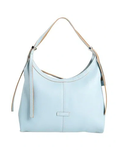 Gianni Chiarini Woman Handbag Sky Blue Size - Leather
