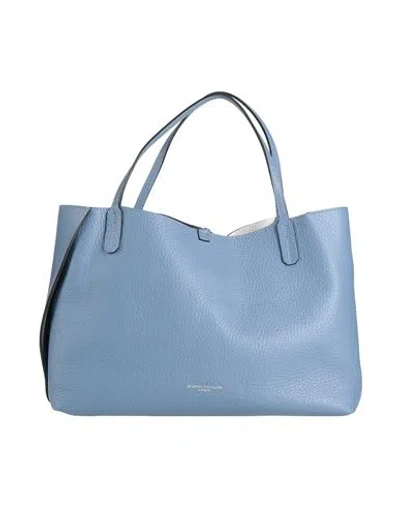 Gianni Chiarini Woman Handbag Slate Blue Size - Leather