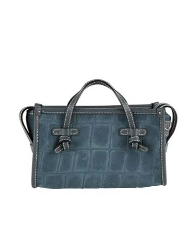 Gianni Chiarini Woman Handbag Slate Blue Size - Leather
