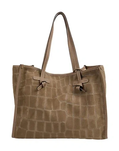Gianni Chiarini Woman Handbag Taupe Size - Leather In Gray