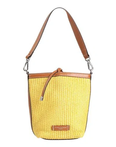 Gianni Chiarini Woman Handbag Yellow Size - Natural Raffia