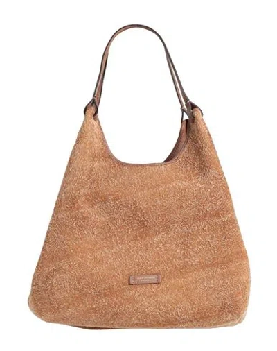 Gianni Chiarini Woman Shoulder Bag Camel Size - Cow Leather In Sand