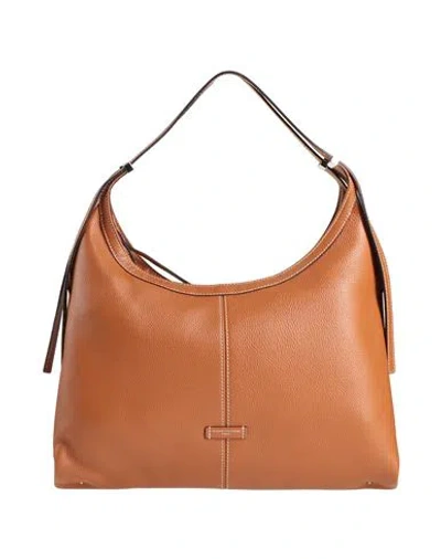Gianni Chiarini Woman Shoulder Bag Camel Size - Leather In Sand
