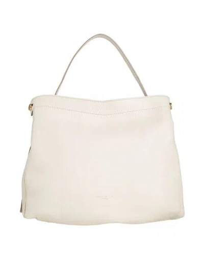 Gianni Chiarini Woman Shoulder Bag Ivory Size - Leather In White