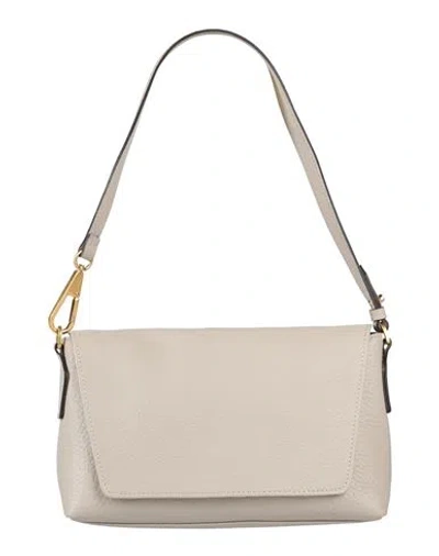 Gianni Chiarini Woman Shoulder Bag Light Grey Size - Leather In Neutral