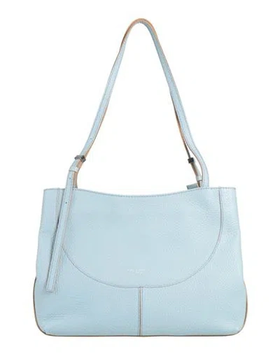 Gianni Chiarini Woman Shoulder Bag Sky Blue Size - Leather