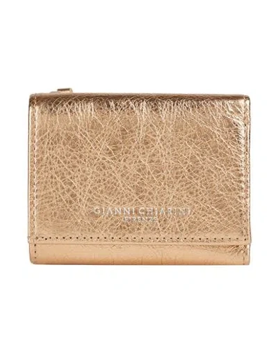 Gianni Chiarini Woman Wallet Gold Size - Leather