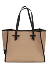Gianni Chiarini Logo Handbag In Sand