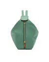 Gianni Chiarini Leather Zip Backpack In Green
