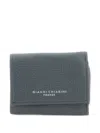 Gianni Chiarini Zip-around Leather Wallet In Blue