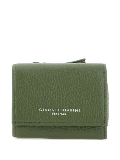 Gianni Chiarini Zip-around Leather Wallet In Green