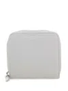 Gianni Chiarini Zip-around Leather Wallet In Gray