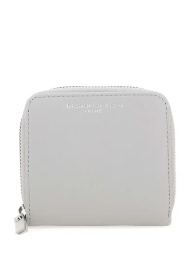 Gianni Chiarini Zip-around Leather Wallet In Gray