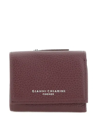 Gianni Chiarini Zip-around Leather Wallet In Burgundy
