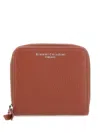 Gianni Chiarini Zip-around Leather Wallet In Brown