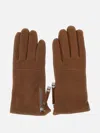 Gianni Chiarini Zip-fastening Gloves In Brown