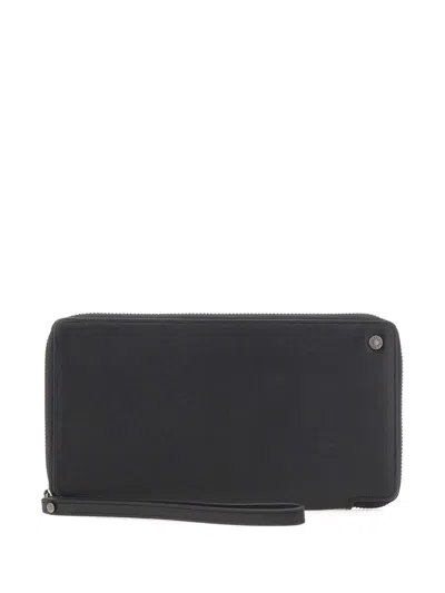 Gianni Chiarini Zip Leather Wallet In Black