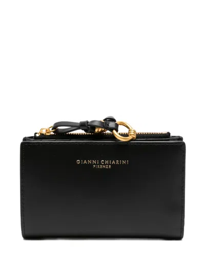 Gianni Chiarini Zip Leather Wallet In Black