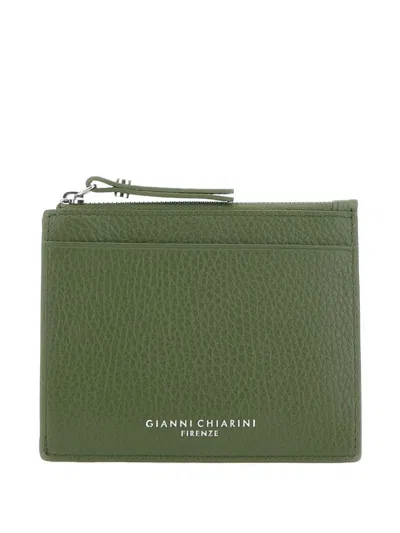 Gianni Chiarini Zip-top Cardholder In Green