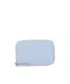 Gianni Chiarini Zip-around Compact Wallet In Blue