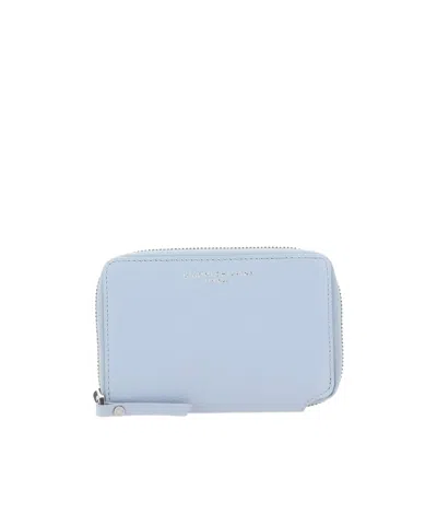 Gianni Chiarini Zip-around Compact Wallet In Blue