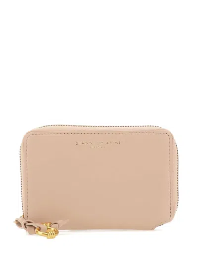 Gianni Chiarini Zipped Leather Wallet In Neutral