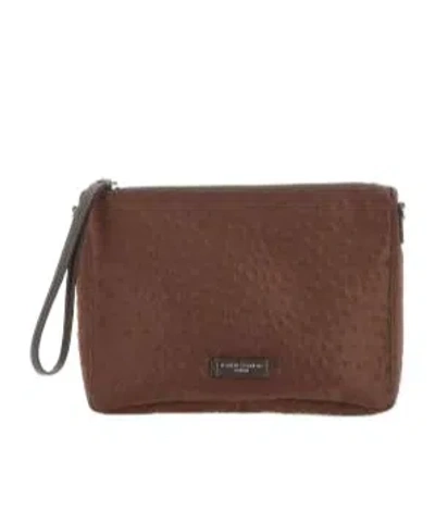 Gianni Chiarini Zipper Clutch In Brown