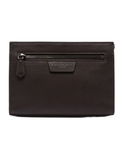 Gianni Chiarini Zipper Clutch In White