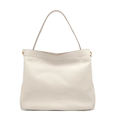 Gianni Chiarini Zippered Handbag In Nude