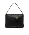 Gianni Chiarini Zippered Shoulder Bag In Black