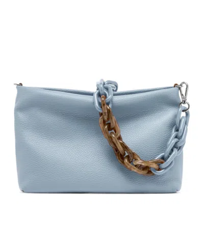 Gianni Chiarini Zippered Shoulder Bag In Blue
