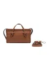 Gianni Chiarini Zippered Shoulder Bag In Brown