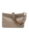 Gianni Chiarini Zippered Shoulder Bag In Brown