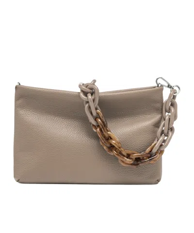 Gianni Chiarini Zippered Shoulder Bag In Brown