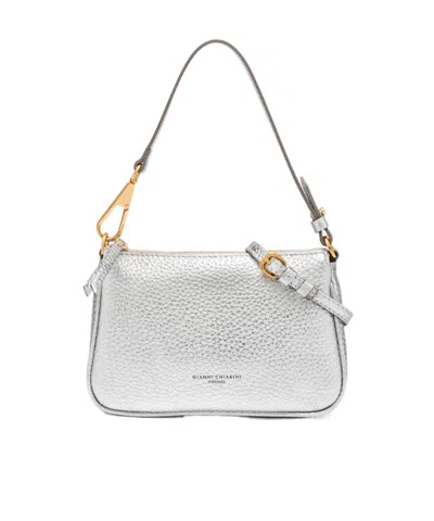 Gianni Chiarini Zippered Shoulder Bag In White