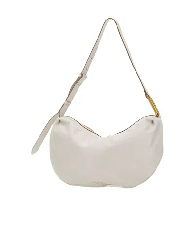 Gianni Chiarini Zippered Shoulder Bag In White