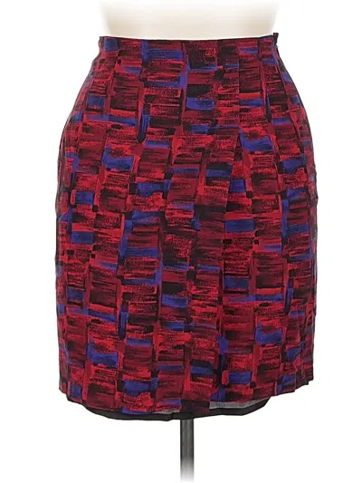 Pre-owned Gianni Formal Skirt In Burgundy
