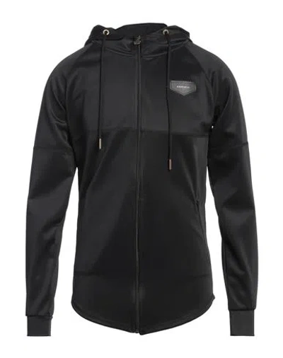 Gianni Kavanagh Man Sweatshirt Black Size Xl Polyester, Elastane
