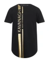 Gianni Kavanagh Man T-shirt Black Size L Cotton, Elastane In Black
