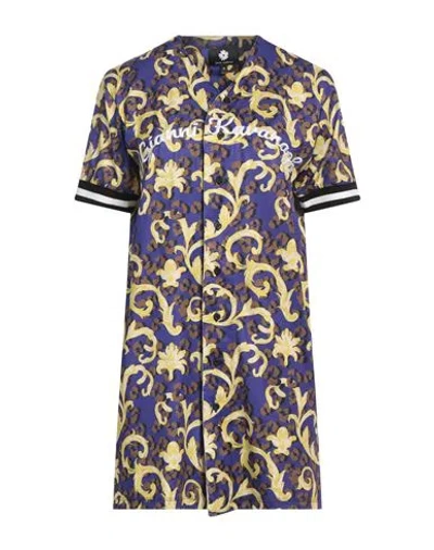 Gianni Kavanagh Woman Mini Dress Dark Purple Size L Polyester