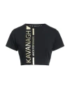 Gianni Kavanagh Woman T-shirt Black Size M Cotton, Elastane In Black