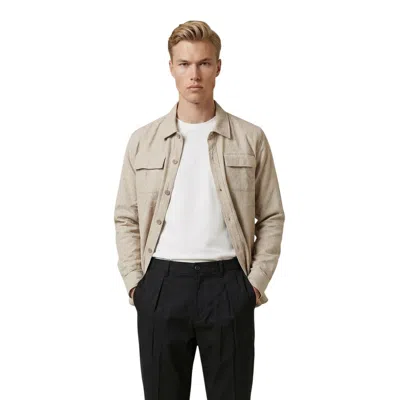 Gianni Lupo Beige Viscose Pattern Shirt In Brown
