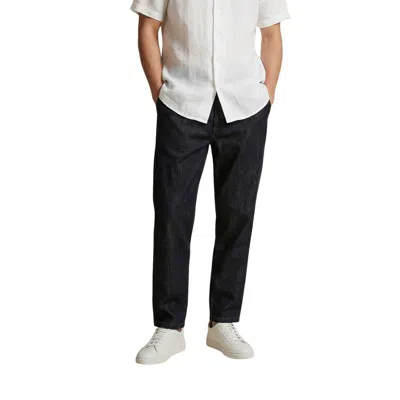 Gianni Lupo Blue Cotton Casual Pants In Black