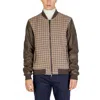 Gianni Lupo Brown Polyester Jacket In Multi