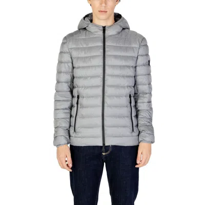 Gianni Lupo Quilted Hooded Jacket In Gray