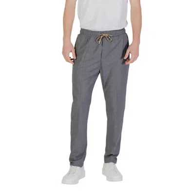 Gianni Lupo Gray Polyester Pant