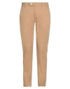 Gianni Lupo Man Pants Camel Size 30 Cotton, Polyamide, Elastane In Beige