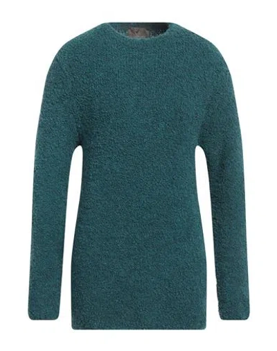Gianni Lupo Man Sweater Deep Jade Size L Acrylic, Wool, Viscose, Synthetic Fibers, Alpaca Wool In Green